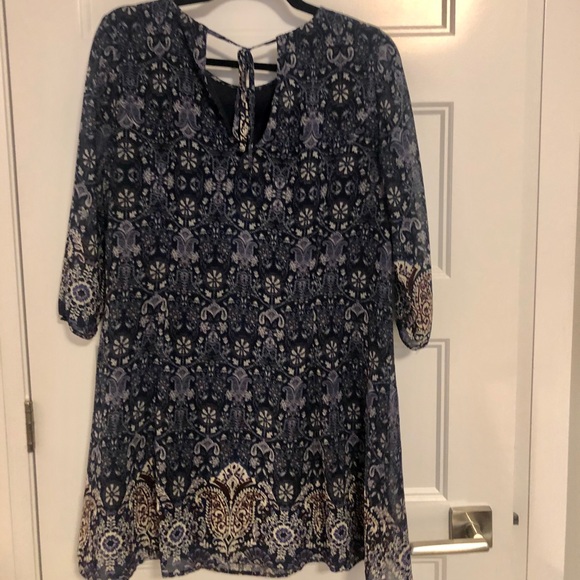 Paisley Purple Swing Dress - Picture 2 of 2